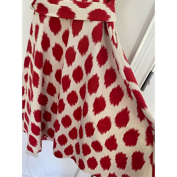 Donna Karan Sleeveless V Neck Fit And Flare Dress Sz 8 - Picture 7 of 7